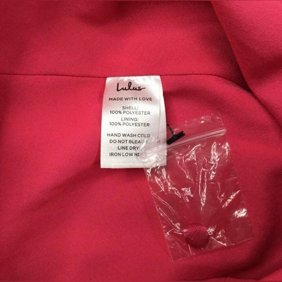 Lulus NWT Women’s “Beyond Classy” Hot Pink Satin Halter Midi Dress. Size Medium. - Picture 6 of 16